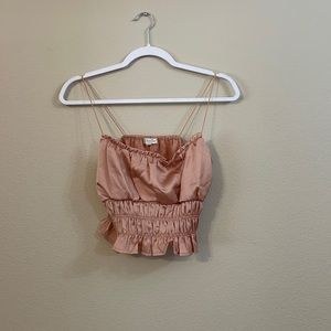 Pink Endless Blu crop top. Size medium.